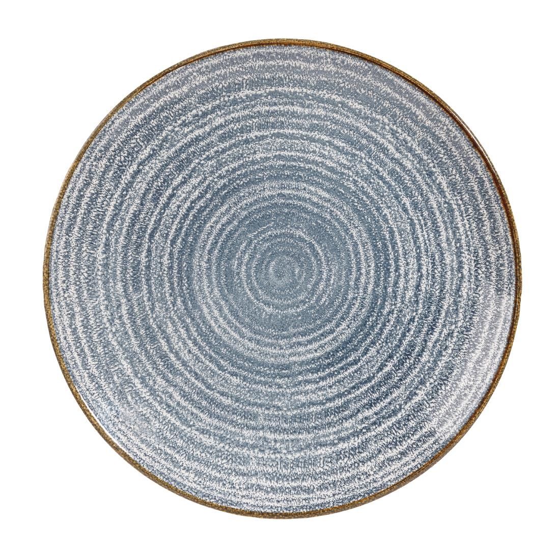 Churchill Studio Prints Homespun Coupe Plates Slate Blue 260mm (Pack of 12) JD Catering Equipment Solutions Ltd