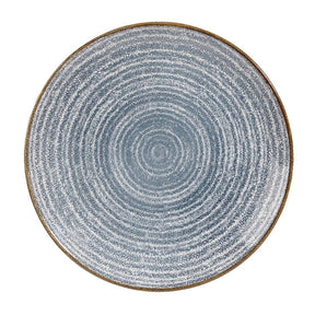 DS521 Churchill Studio Prints Homespun Coupe Plates Slate Blue 260mm (Pack of 12) - JD Catering Equipment Solutions Ltd