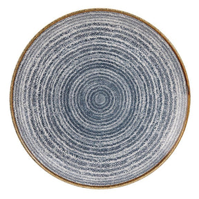 DS520 Churchill Studio Prints Homespun Coupe Plates Slate Blue 288mm (Pack of 12) - JD Catering Equipment Solutions Ltd