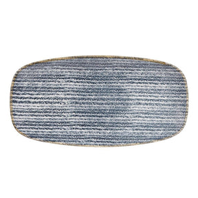 DS526 Churchill Studio Prints Homespun Rectangular Plates Slate Blue 298mm - JD Catering Equipment Solutions Ltd