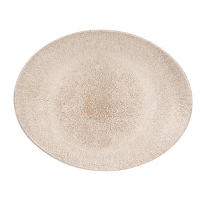 DS571 Churchill Studio Prints Raku Oval Coupe Plates Agate Grey 317mm (Pack of 12) - JD Catering Equipment Solutions Ltd