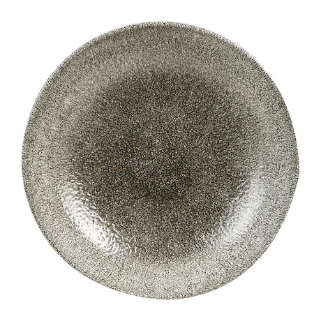 HC771 Churchill Studio Prints Raku Round Coupe Bowls Quartz Black 248mm (Pack of 12) - JD Catering Equipment Solutions Ltd