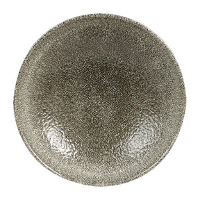 HC770 Churchill Studio Prints Raku Round Coupe Plates Quartz Black 165mm (Pack of 12) - JD Catering Equipment Solutions Ltd
