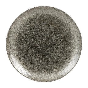 HC768 Churchill Studio Prints Raku Round Coupe Plates Quartz Black 260mm (Pack of 12) - JD Catering Equipment Solutions Ltd