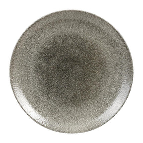 HC767 Churchill Studio Prints Raku Round Coupe Plates Quartz Black 288mm (Pack of 12) - JD Catering Equipment Solutions Ltd