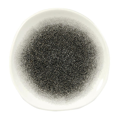 Churchill Studio Prints Raku Round Trace Plates Quartz Black 186mm (Pack of 12) JD Catering Equipment Solutions Ltd