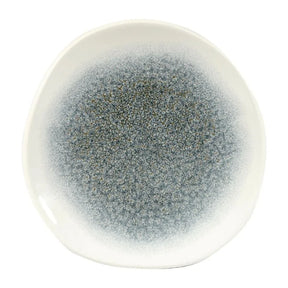 DY223 Churchill Studio Prints Raku Round Trace Plates Topaz Blue 186mm (Pack of 12) - JD Catering Equipment Solutions Ltd
