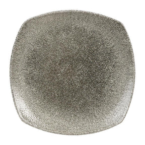 HC777 Churchill Studio Prints Raku Square Plates Quartz Black 215mm (Pack of 12) - JD Catering Equipment Solutions Ltd