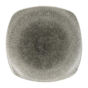 HC778 Churchill Studio Prints Raku Square Plates Quartz Black 252mm (Pack of 12) - JD Catering Equipment Solutions Ltd