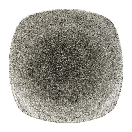 Churchill Studio Prints Raku Square Plates  Quartz Black 252mm (Pack of 12) JD Catering Equipment Solutions Ltd