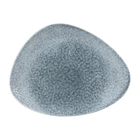 DW411 Churchill Studio Prints Raku Triangular Plates Topaz Blue 260mm (Pack of 12) - JD Catering Equipment Solutions Ltd