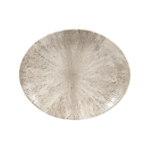 DW797 Churchill Studio Prints Stone Coupe Oval Plates Agate Grey 270mm (Pack of 12) - JD Catering Equipment Solutions Ltd