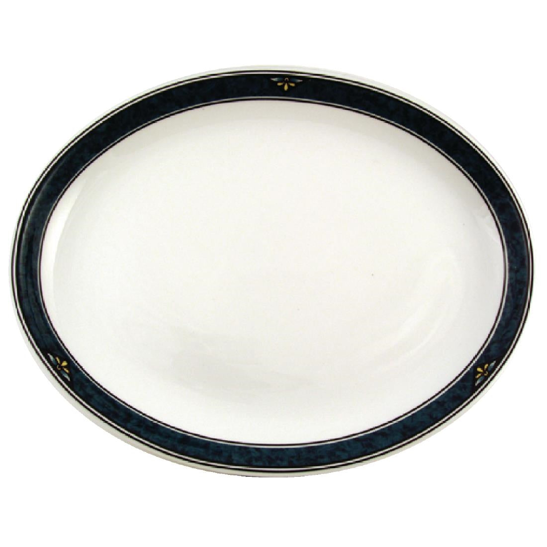 Churchill Venice Oval Platters 305mm (Pack of 12) JD Catering Equipment Solutions Ltd