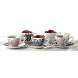 GL472 Churchill Vintage Prints Georgian Teacup Blue 200ml (Pack of 12) - JD Catering Equipment Solutions Ltd