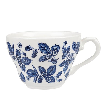 Churchill Vintage Prints Georgian Teacup Blue 200ml (Pack of 12) JD Catering Equipment Solutions Ltd
