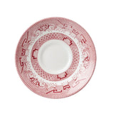 GL475 Churchill Vintage Prints Willow Georgian Saucer Cranberry 141mm - JD Catering Equipment Solutions Ltd