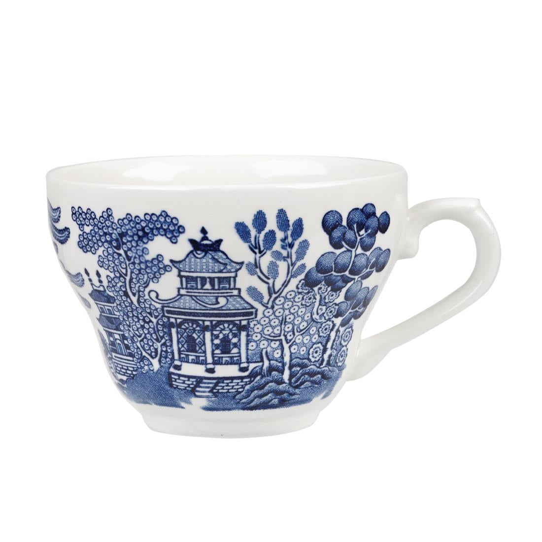 Churchill Vintage Prints Willow Georgian Teacup Blue 200ml (Pack of 12) JD Catering Equipment Solutions Ltd