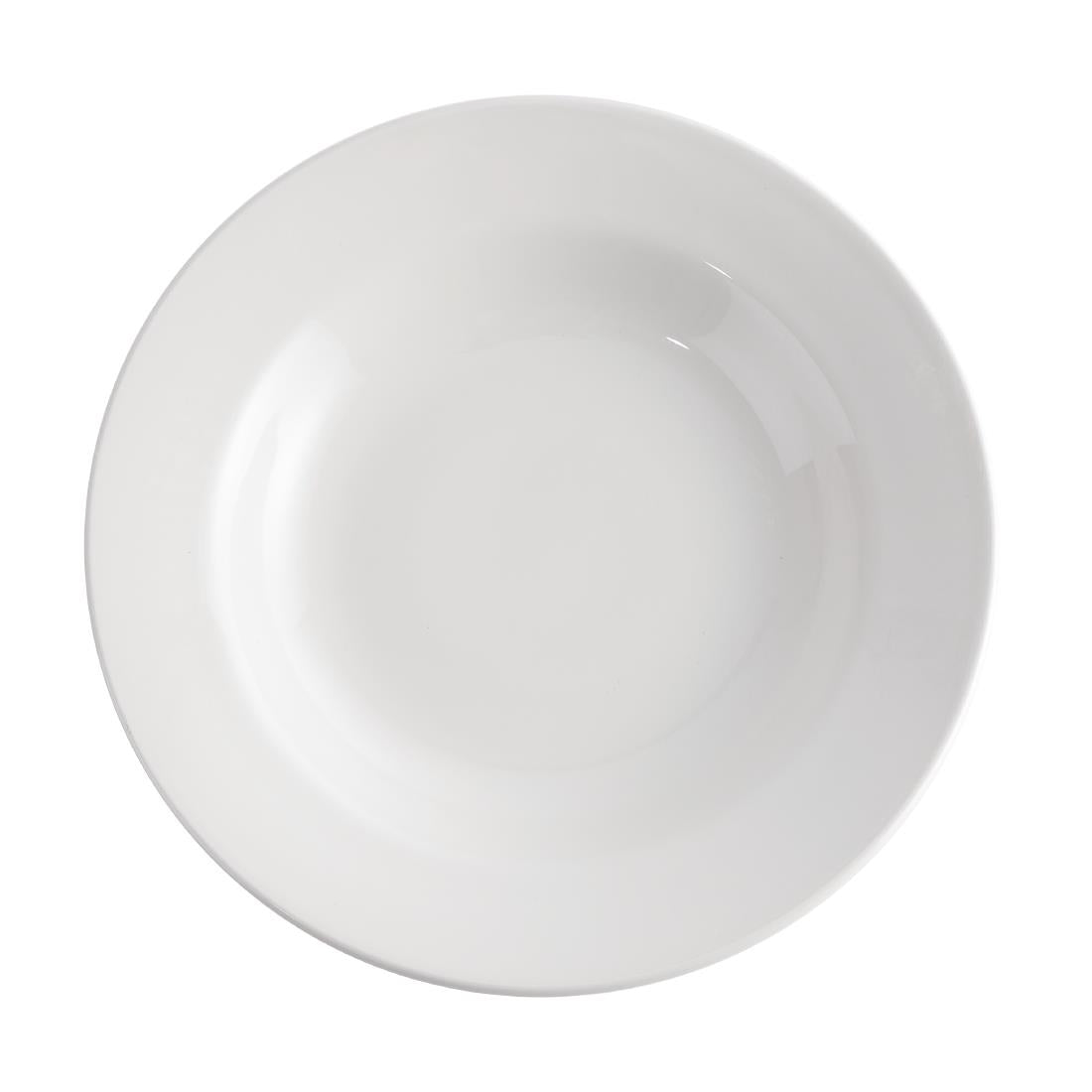 Churchill Whiteware Classic Rimmed Soup Bowls 230mm (Pack of 24) JD Catering Equipment Solutions Ltd