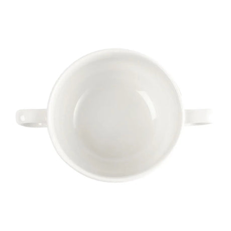 P283 Churchill Whiteware Handled Soup Bowls 398ml (Pack of 24) - JD Catering Equipment Solutions Ltd