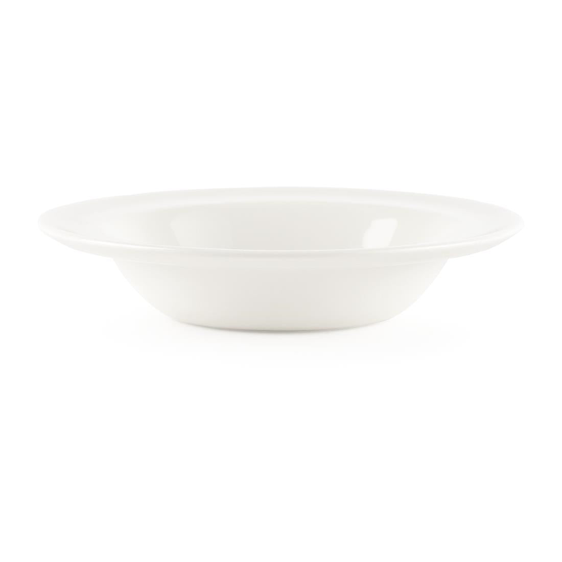 Churchill Whiteware Rimmed Fruit Bowls 190ml (Pack of 24) JD Catering Equipment Solutions Ltd