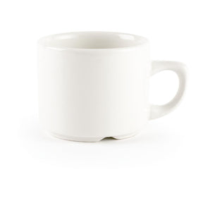 Churchill Whiteware Stackable Maple Espresso Cups 114ml (Pack of 24) JD Catering Equipment Solutions Ltd