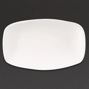 DW345 Churchill X Squared Oblong Plates White 121 x 200mm (Pack of 12) - JD Catering Equipment Solutions Ltd