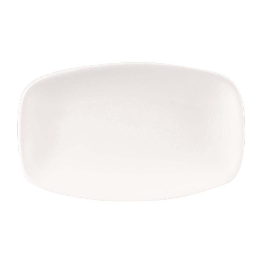 Churchill X Squared Oblong Plates White 121 x 200mm (Pack of 12) JD Catering Equipment Solutions Ltd