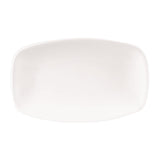 Churchill X Squared Oblong Plates White 121 x 200mm (Pack of 12) JD Catering Equipment Solutions Ltd