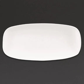 DW344 Churchill X Squared Oblong Plates White 127 x 269mm (Pack of 12) - JD Catering Equipment Solutions Ltd