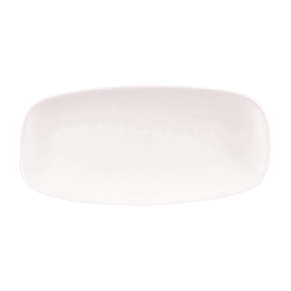 Churchill X Squared Oblong Plates White 127 x 269mm (Pack of 12) JD Catering Equipment Solutions Ltd