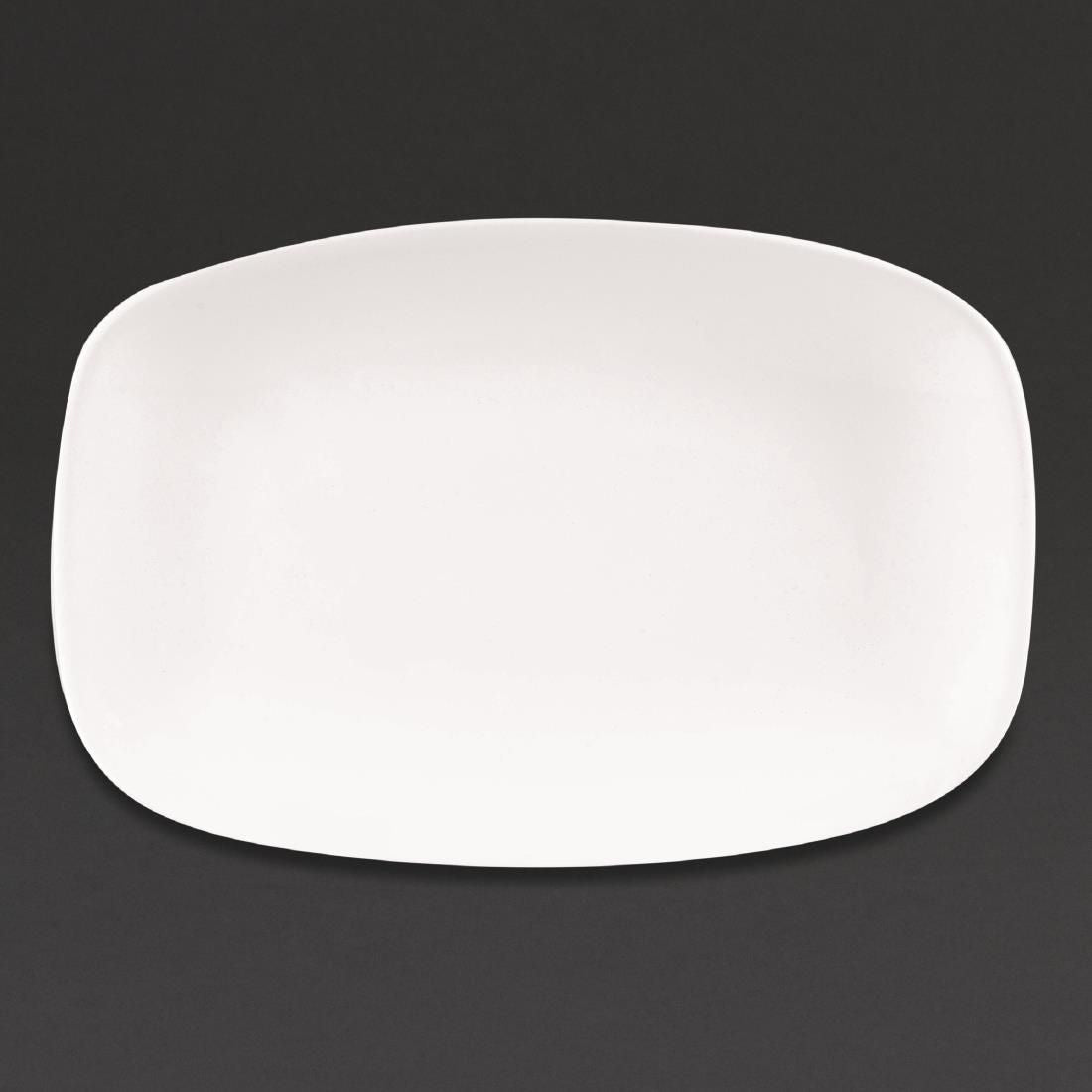 Churchill X Squared Oblong Plates White 157 x 237mm (Pack of 12) JD Catering Equipment Solutions Ltd