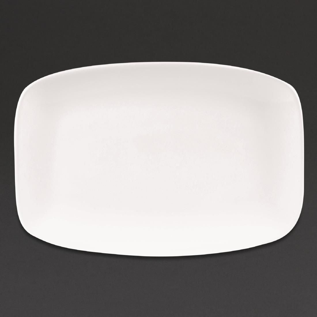 Churchill X Squared Oblong Plates White 199 x 300mm (Pack of 6) JD Catering Equipment Solutions Ltd