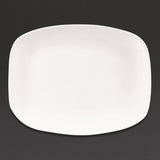 Churchill X Squared Oblong Plates White 202 x 261mm (Pack of 12) JD Catering Equipment Solutions Ltd