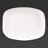 Churchill X Squared Oblong Plates White 202 x 261mm (Pack of 12) JD Catering Equipment Solutions Ltd