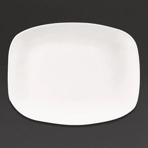 DW341 Churchill X Squared Oblong Plates White 202 x 261mm (Pack of 12) - JD Catering Equipment Solutions Ltd