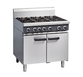 Cobra 900mm Six Burner Natural/LPG Gas Range Static Oven CR9D JD Catering Equipment Solutions Ltd