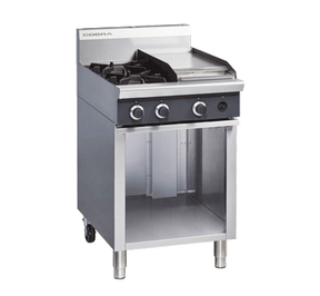 Cobra C6C - 600mm Two Burner/Griddle Natural/LPG Cooktop JD Catering Equipment Solutions Ltd
