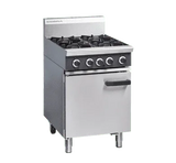 Cobra CR6D - 600mm Four Burner Natural Range Static Oven - JD Catering Equipment Solutions Ltd