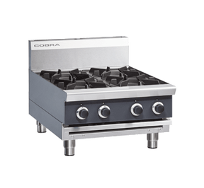 Cobra Countertop Natural/LPG Hob Four Burner C6D-B JD Catering Equipment Solutions Ltd