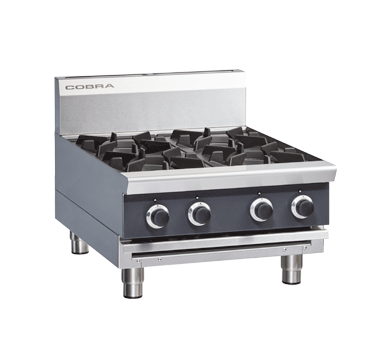 Cobra Countertop Natural/LPG Hob Four Burner C6D-B JD Catering Equipment Solutions Ltd