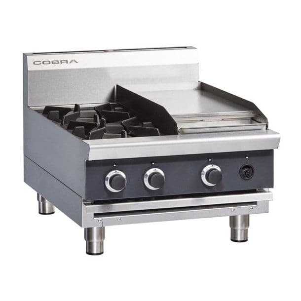 Cobra Countertop Natural/LPG Hob with Griddle C6C-B JD Catering Equipment Solutions Ltd