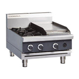 Cobra Countertop Natural/LPG Hob with Griddle C6C-B - JD Catering Equipment Solutions Ltd