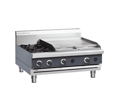 Cobra Countertop Natural/LPG Hob with Griddle C9B-B JD Catering Equipment Solutions Ltd