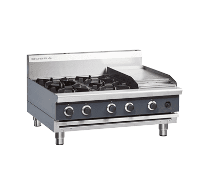 Cobra Countertop Natural/LPG Hob with Griddle C9C-B JD Catering Equipment Solutions Ltd