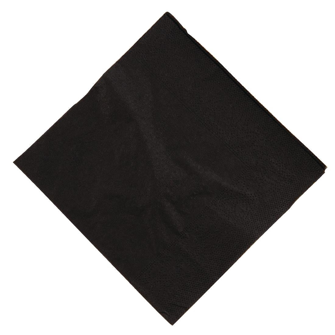 Cocktail Napkins Black 250mm (Pack of 2000) JD Catering Equipment Solutions Ltd