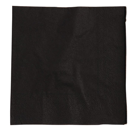 Cocktail Napkins Black 250mm (Pack of 2000) JD Catering Equipment Solutions Ltd