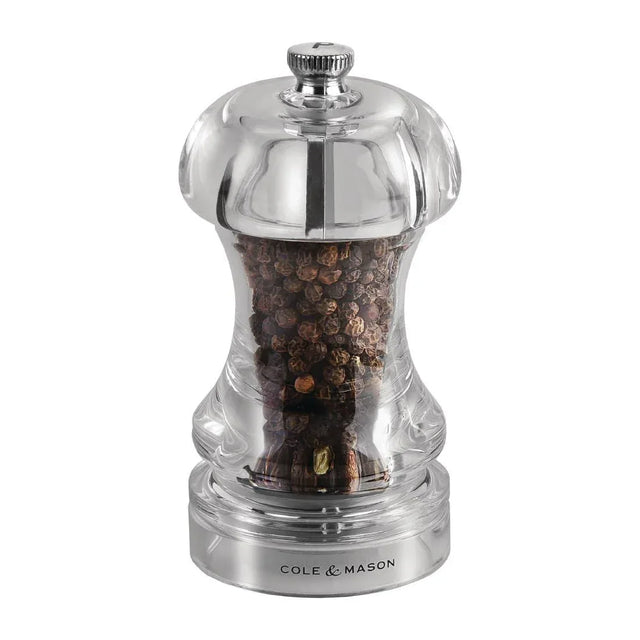 GC542 Cole & Mason Acrylic Salt/Pepper Mill Capstan 4.5in - JD Catering Equipment Solutions Ltd