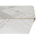 Colpac Compostable Food Boxes Newspaper Print 250mm (Pack of 150)  - CK882 JD Catering Equipment Solutions Ltd