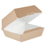 Colpac Compostable Kraft Burger Boxes Large 135mm (Pack of 250) JD Catering Equipment Solutions Ltd