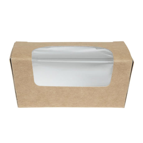 Colpac Compostable Kraft Cake Boxes With Window Small (Pack of 500) JD Catering Equipment Solutions Ltd